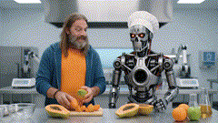 A human and robot working together on the stronger FPX formula