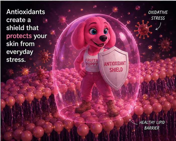 An antioxidant shield for skin